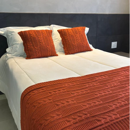 Kit Manta Peseira de Tricot